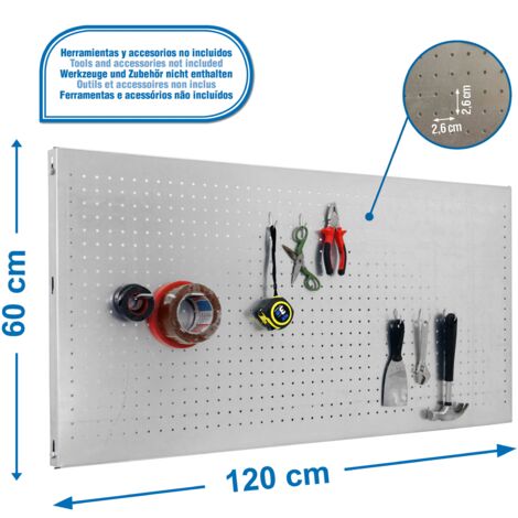 Panel para Herramientas PANELCLICK 1200x600 galva + 8 hook