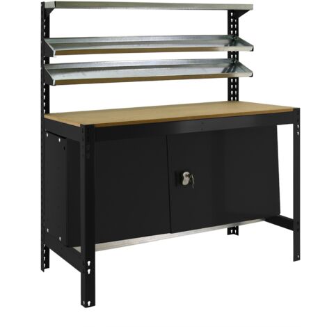 Mesa de Trabajo SIMONWORK BT 1 cabinet 1200 antracita/madera (1/2)