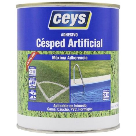 CEYS adhesivo cesped artificial 1kg especial lata , Adhesivo para césped artificial Ceys Adhesivo monocomponente de color verde especial para trabajos de pegado, reparación e i