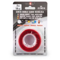 -CAHERSA- CINTA DOBLE CARA TRANSPARENTE 5MX19MM TARGET