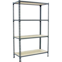Estantería SIMONRACK Maderclick superplus 4/300 1500 gris/madera