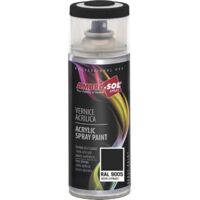 AMBRO-SOL PINTURA ACRILICA 9005 NEGRO SATINADO (SPRAY 400 ML.