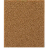 Placa De Fieltro Lana Acrílica 100x85x3mm Marrón Adhesivo Inofix