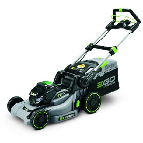 Akku-Rasenmäher 47cm mit Radantrieb – Bürstenloser Motor – Stufenlose Schnitthöhenverstellung 20–80mm – 55L Fangsack – Mulch- und Heckauswurf – EGO (1/5)
