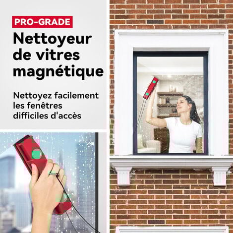 Nettoyeur Vitre Magnétique The Glider D-3  pour fenêtre à vitrage de 20 à 24 mm d’épaisseur  Lave-vitre aimanté