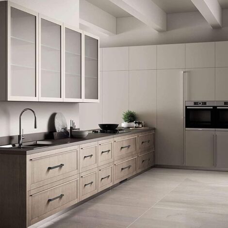 10 Pièces Poignee de Meuble Cuisine Noir 160 mm, Acier Inoxydable Poignées Moderne Carrée Meubles avec Vis, pour Bureaux, Tiroirs, Armoires, Placard