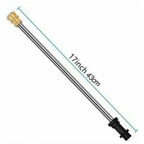 Lance Extension 90° Pour Nettoyeur Haute Pression - Compatible Karcher K2 à K7 - Avec 5 Buses