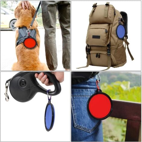 2 Pièces de Bol pour Chien Portable Pliable Bol pour Chien,Gamelles de Voyage pour Chien et Chat Bols (350ml, Bleu et Rouge)