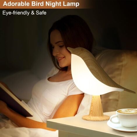 Petite lampe de chevet, lampe de bureau, veilleuse, lampe de table, commande tactile, sans fil, 3 couleurs, luminosité réglable, lampe de nuit portable pour enfants et adultes, joli cadeau