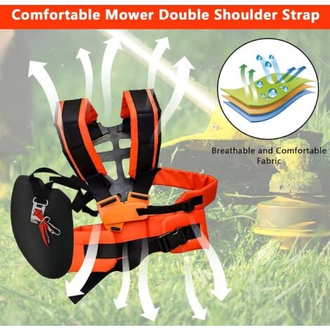 Harnais Effort Réglable Confortable,Harnais à Epaule Pratique Confort Pour Débroussailleuse Tondeuse à Gazon Universal Machine De Jardin Accessoire