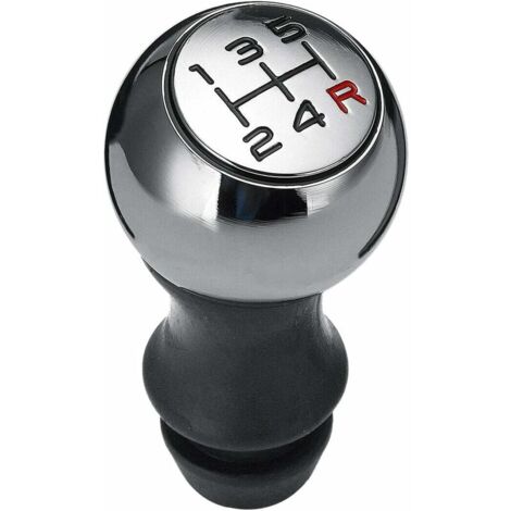 Pommeau de Levier de 5 Vitesses Manuelle pour Voiture 206 207 3008 etc/ C2 C3 C4 Picasso Berlingo Saxo (Argent)