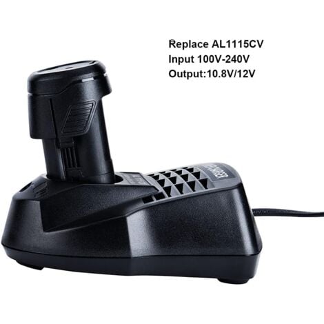AL1115CV 10.8V 12V 1.5A Chargeur de Batterie Lithium-ION Alimentation pour Bosch perceuse/Tournevis Li-ION BC430 BC330, 2 607 336 996 BAT411 BAT412A