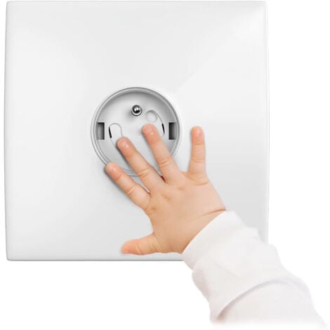20Pcs Cache Prise Bébé Français - Révolutionnaire Protections Électrique  Mécanisme Tournant Adhésif 3M (sans Clés) pour la Sécurité Enfant domestique, Couvercle de la Prise Courant