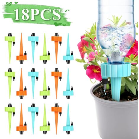 Kit 12 Arroseurs Automatiques Pour Plantes – Goutte-à-goutte Réglable, Pour Pots Intérieurs Et Jardin