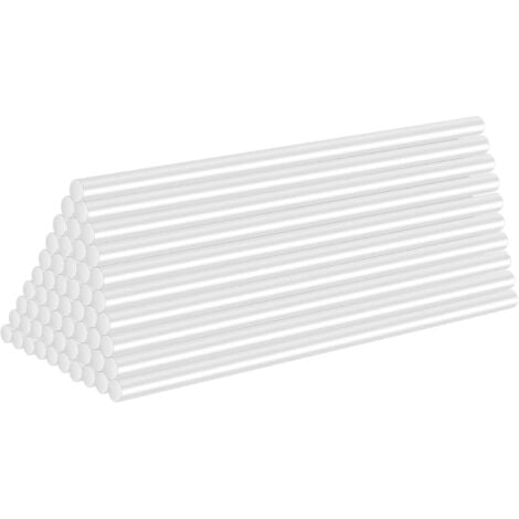 40 Pièces Bâtons de Colle Chauds Ø11 mm, 11 x 190 mm Bâtons de Colle Chaude Transparents pour Petits Pistolets à Colle Chaude, Bricolage, Artisanat, Loisir