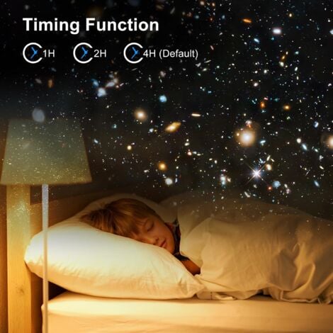 Projecteur Ciel Etoile Planetarium Projecteur, Projecteur Galaxie avec 13 Disques de Film, Veilleuse Projecteur Réglage de Rotation à 360°pour Chambre Plafond Cadeaux Enfants Adultes