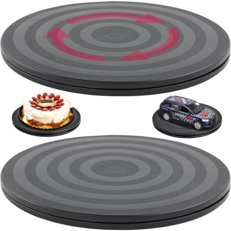 2 PCS Plateau Tournant Universel 20 Cm - Charge 20KG, Rotation 360° Pour Plantes, TV, Haut-Parleurs Et Ordinateurs