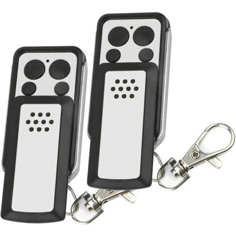 Télécommande - 2 Boutons à clapet- Compatible avec la plupart des motorisations avidsen, Grise, Autonomie de 2 ans - 114253