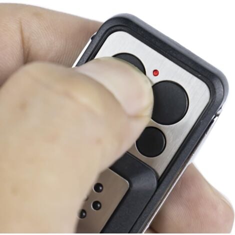 Télécommande - 2 Boutons à clapet- Compatible avec la plupart des motorisations avidsen, Grise, Autonomie de 2 ans - 114253