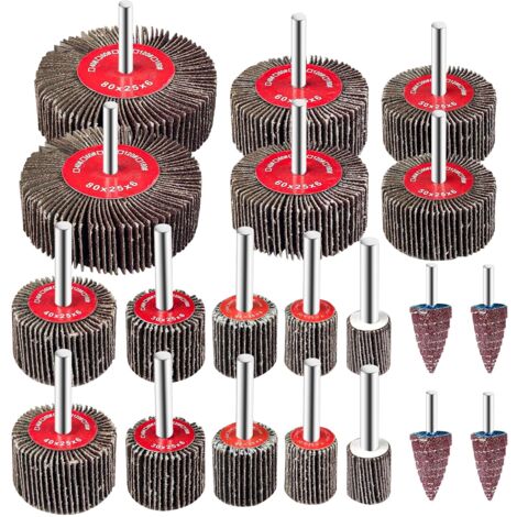 Lot De 10 Rouleaux Abrasifs Grain 400 - Tiges 2,35 Mm Pour Polissage Et Ponçage Fin, Marque Uxcell