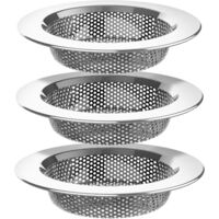 Bouchons D'Évier Universels TSHAOUN 2 Pièces - Caoutchouc Avec Chaîne à Billes Inox Pour Cuisine & Salle De Bain