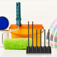 6 Mélangeurs Résine Époxy - Palette Mélange Peinture Silicone - Blanc Noir Bleu