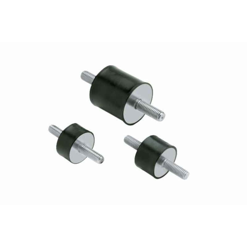 Cuscinetto Antivibrante Per Generatore E Compressore – Carico 200 Kg, Bullone M16, In Gomma E Acciaio Inox