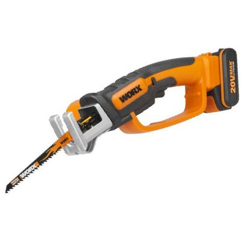 SEGHETTO A GATTUCCIO A BATTERIA 20V WORX COMPLETO BATTERIA E CARICABATTERIA