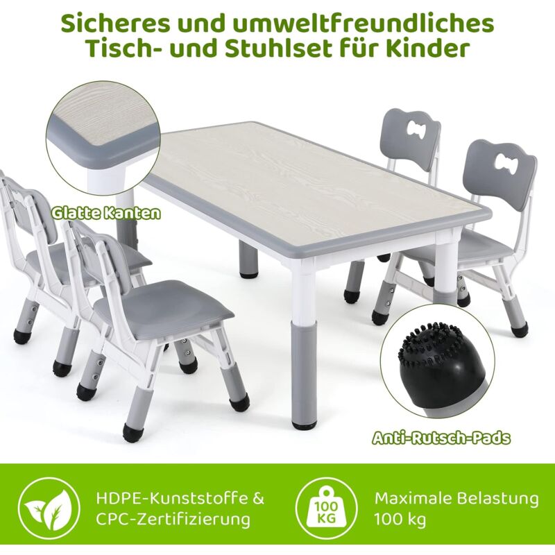 Kindermöbel Set Kinder Lerntisch & Stuhl Set - Fürs Kinderzimmer Oder Spielzimmer, Praktisches Möbel-Geschenkset Kindertisch Gebraucht