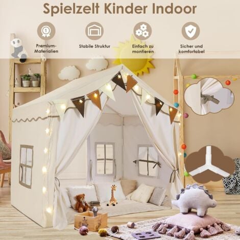 Kinderzelt Spielhaus - Weiches Tipi-Zelt 120x105x128cm Für Indoor & Outdoor