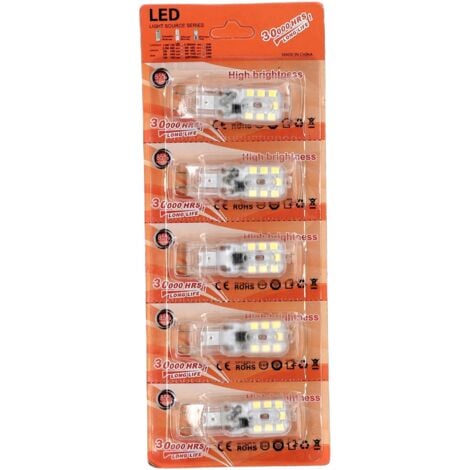Jandei - Ampoule LED G9 2,5W blanc chaud 3000K Blister 5 unités Ampoule LED G9 220V