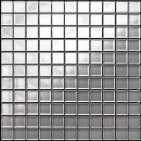 Mosaico in vetro su rete per bagno e cucina 30cm x 30cm - Wrought Iron