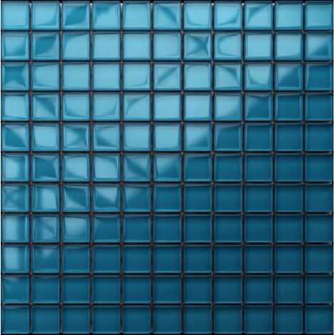 Mosaico in vetro su rete per bagno e cucina 30cm x 30cm - Cote d’Azur