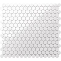 Mosaico in ceramica su rete per bagno o cucina 31.7cm x 29.3cm - Snowballs