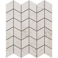 Ilcom mosaico in gres su rete per bagno e cucina R9 29cm x 25.2cm - Raw surface chevron