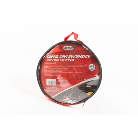 Kit Cavi Per Avviamento Batteria 1000 Ampere Per Soccorso Emergenza Au Moto Sezione Rame 16mmq 2 5 Metri 1