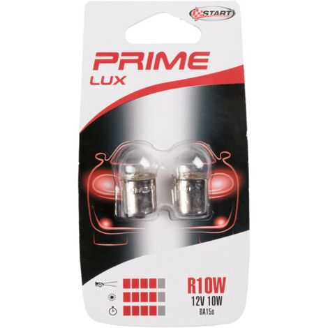 R10W Coppia di Lampadine per luci auto 12V 10W BA15s (1/2)