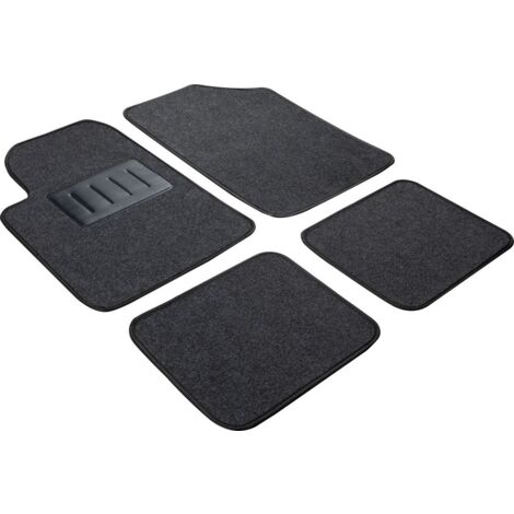 Set 4 pz. tappeti auto grigi universali in moquette (1/3)