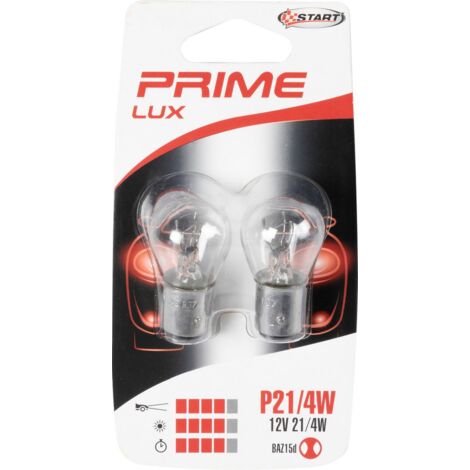 P21/4W Coppia di lampadine biluce per luci auto 12V P21/4W BAZ15d (1/3)