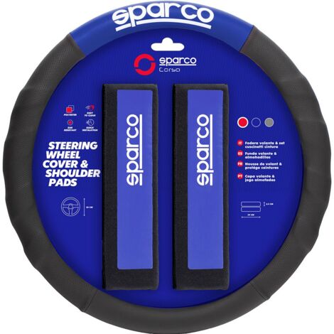 Coprivolante e passacintura SPC1111K auto universali blu e nero