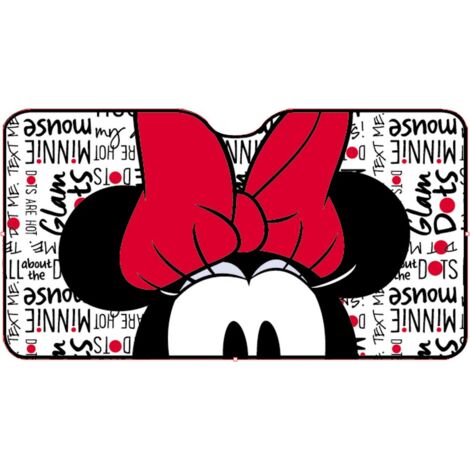 Parasole anteriore parabrezza auto Minnie 130x70cm bambine cartoni (1/5)