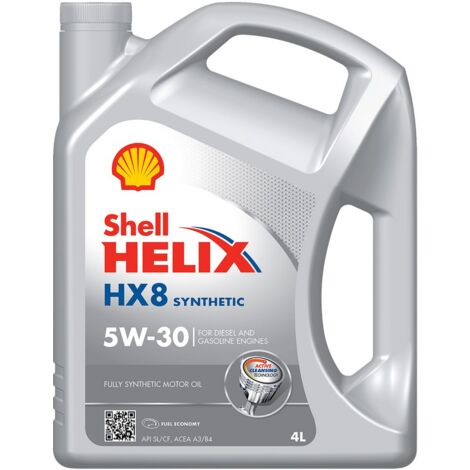 Olio HELLIX HX8 lubrificante sintetico 4L 5W30 per motori benzina e diesel