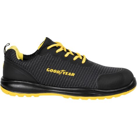 Goodyear Scarpe antinfortunistiche traspiranti nere, sicurezza sul lavoro, categoria S3 - taglia 41