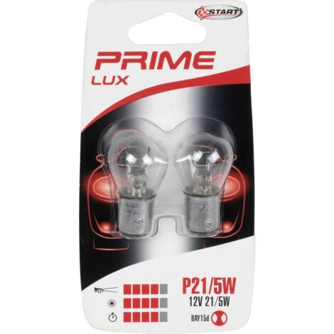 Coppia di Lampadine biluce per luci auto 12V P21/5W BAY15d (1/3)