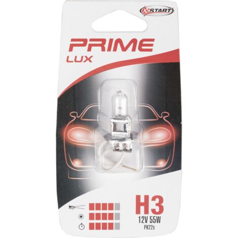 H3 Lampadina Singola Alogena per luci auto 12V 55W PK22s (1/2)