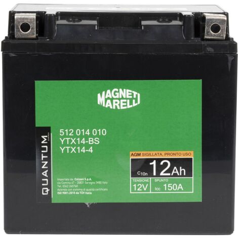Accu QUANTUM ENERGY Magneti Marelli 3625 12V 9Ah