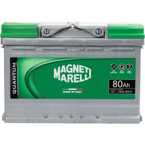 Magneti Marelli Batteria per auto 80AH 12V 720A EN1 per cassetta L3B