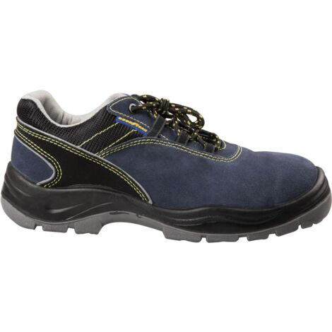 Goodyear Scarpe antinfortunistiche con metallo S1P in pelle scamosciata colore blu e nero taglia 46 (1/5)