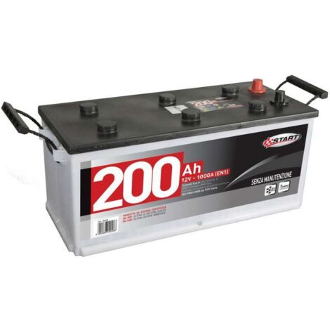 Batteria Autocarro 200AH 1000A Polo positivo:Destro Cassetta C