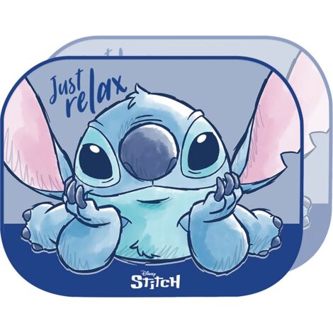 Disney Coppia tendine laterali parasole auto Lilo & Stitch bambino bambine 44 x 35 cm con grafica Stitch su fondo lilla (1/5)